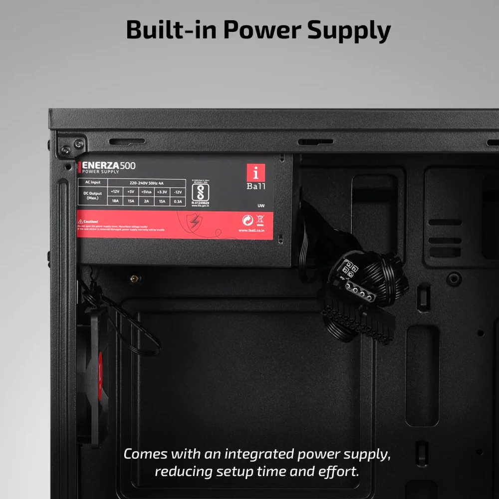 Iball Cabinet With Smps MT : 10 Black view 3